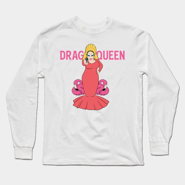 Divine - Drag Queen Long Sleeve T-Shirt by BlockersPixel